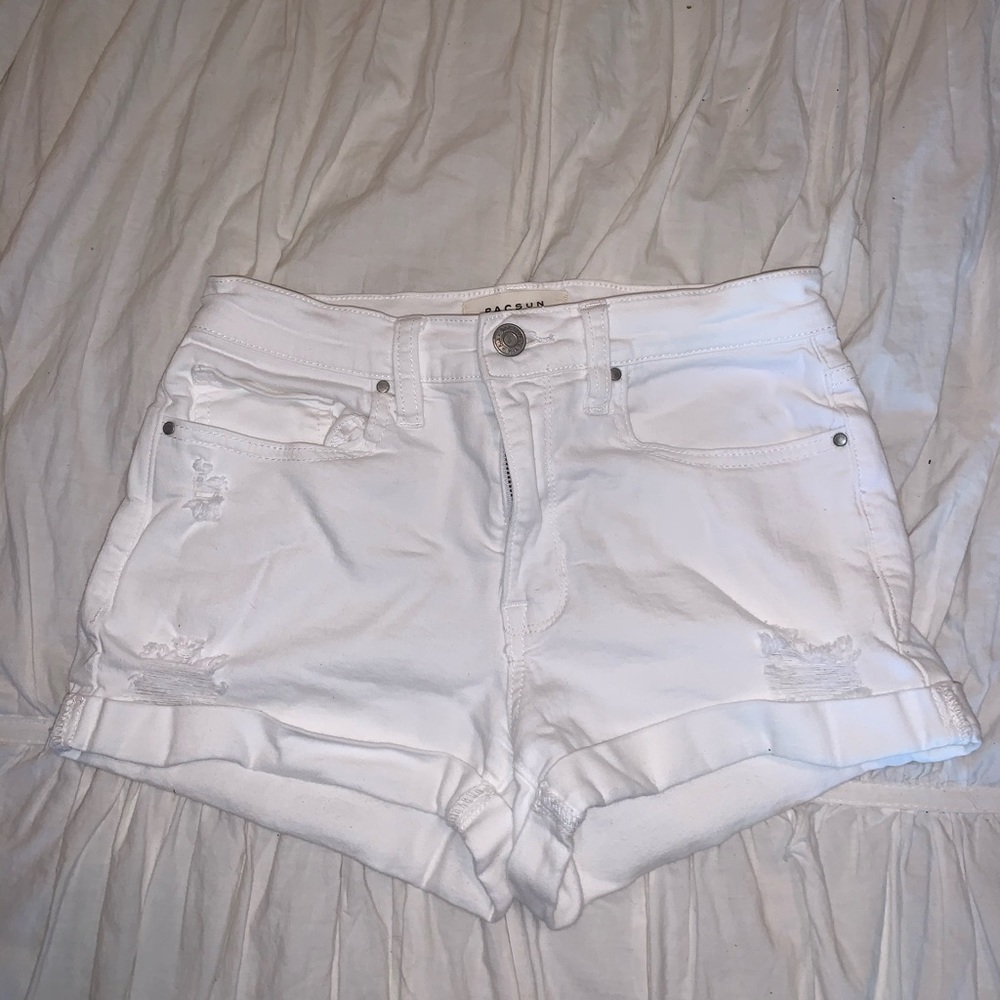 PacSun White Denim Shorts